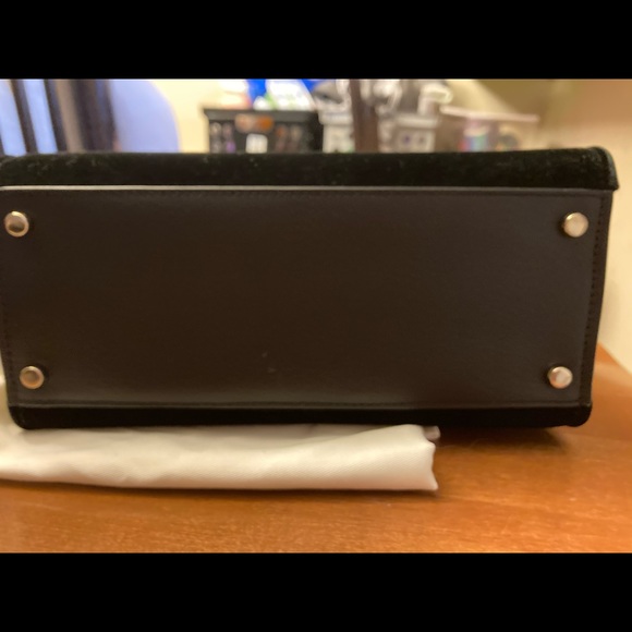 EUC Kate Spade black Thompson Street velvet Sam crossbody purse looks brand new - Picture 7 of 16